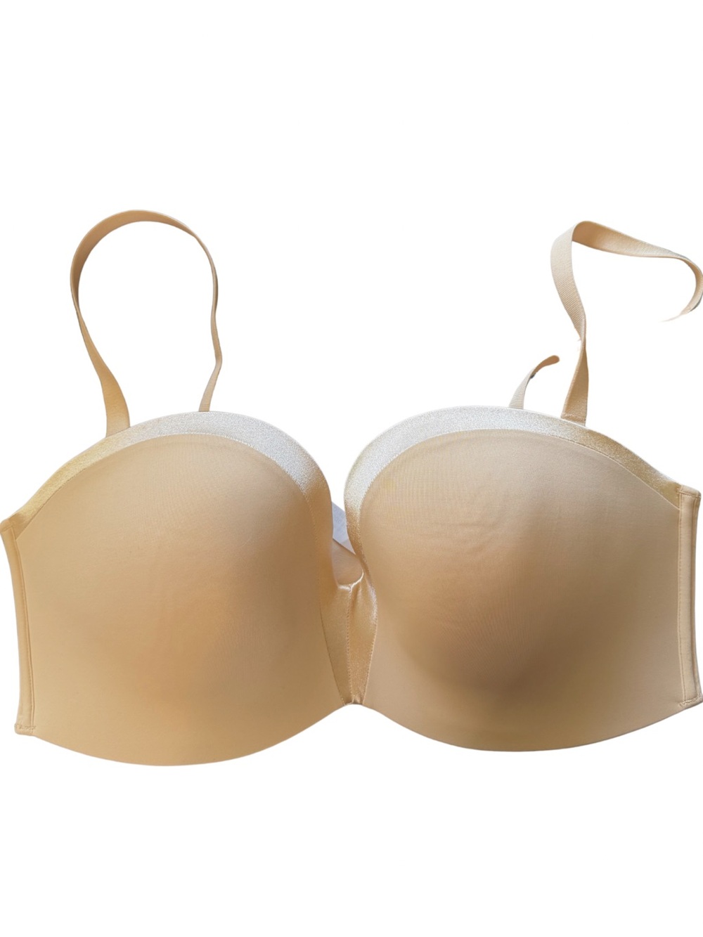 3/$20 Wingslove Strapless Wirefree Multiway Push Up Bra in Nude 38DDD